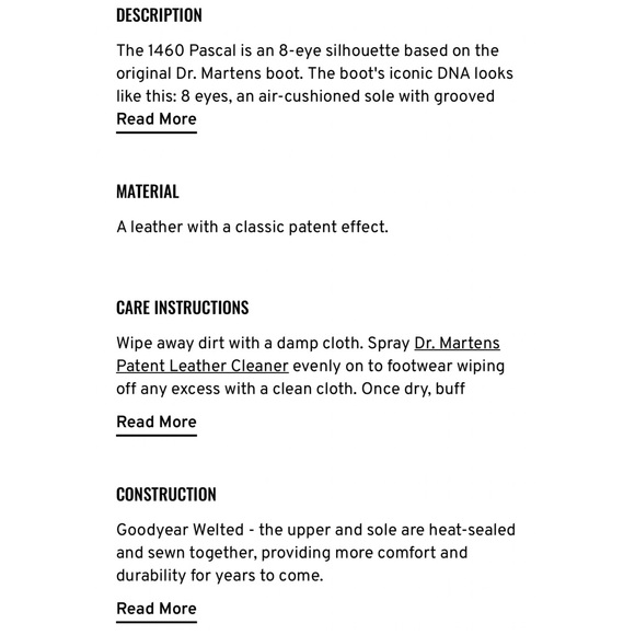 1460 PASCAL SIDE ZIP PATENT LEATHER Ladies UK 5 / US 7 - Picture 7 of 10